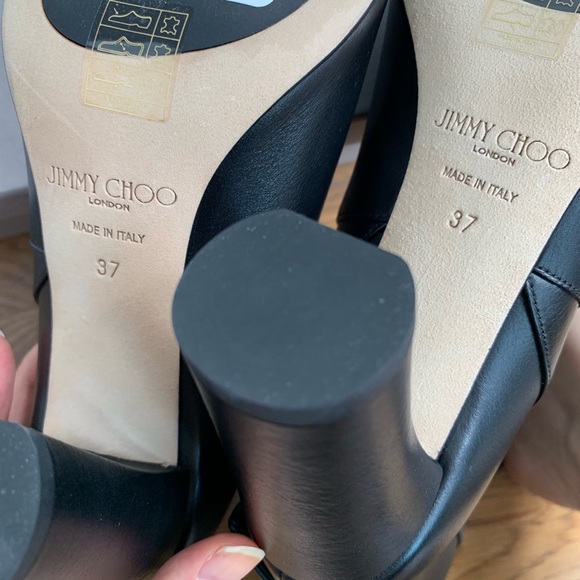 New Jimmy Choo Marlene Black Leather Boot - Picture 7 of 8